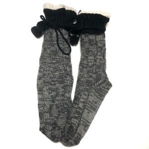 Jane and Bleeker Fleece Knit Slipper Socks